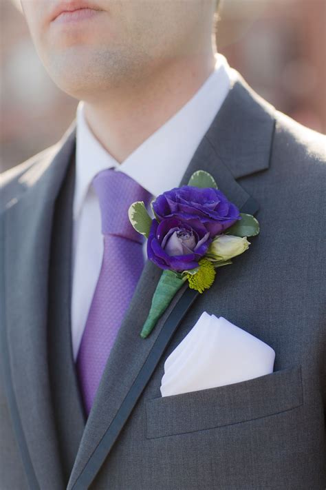 boutonniere rose gold|plum lisianthus boutonniere.